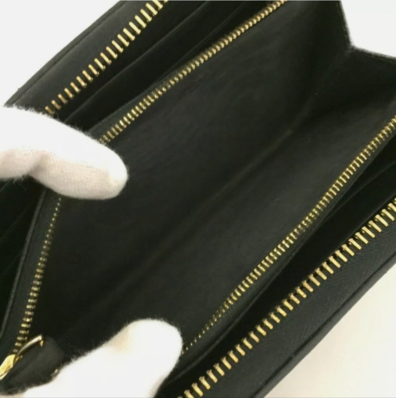 BOTTEGA VENETA INTRECCIATO LEATHER ZIP AROUND LONG WALLET/P1063 - Picture 7 of 10